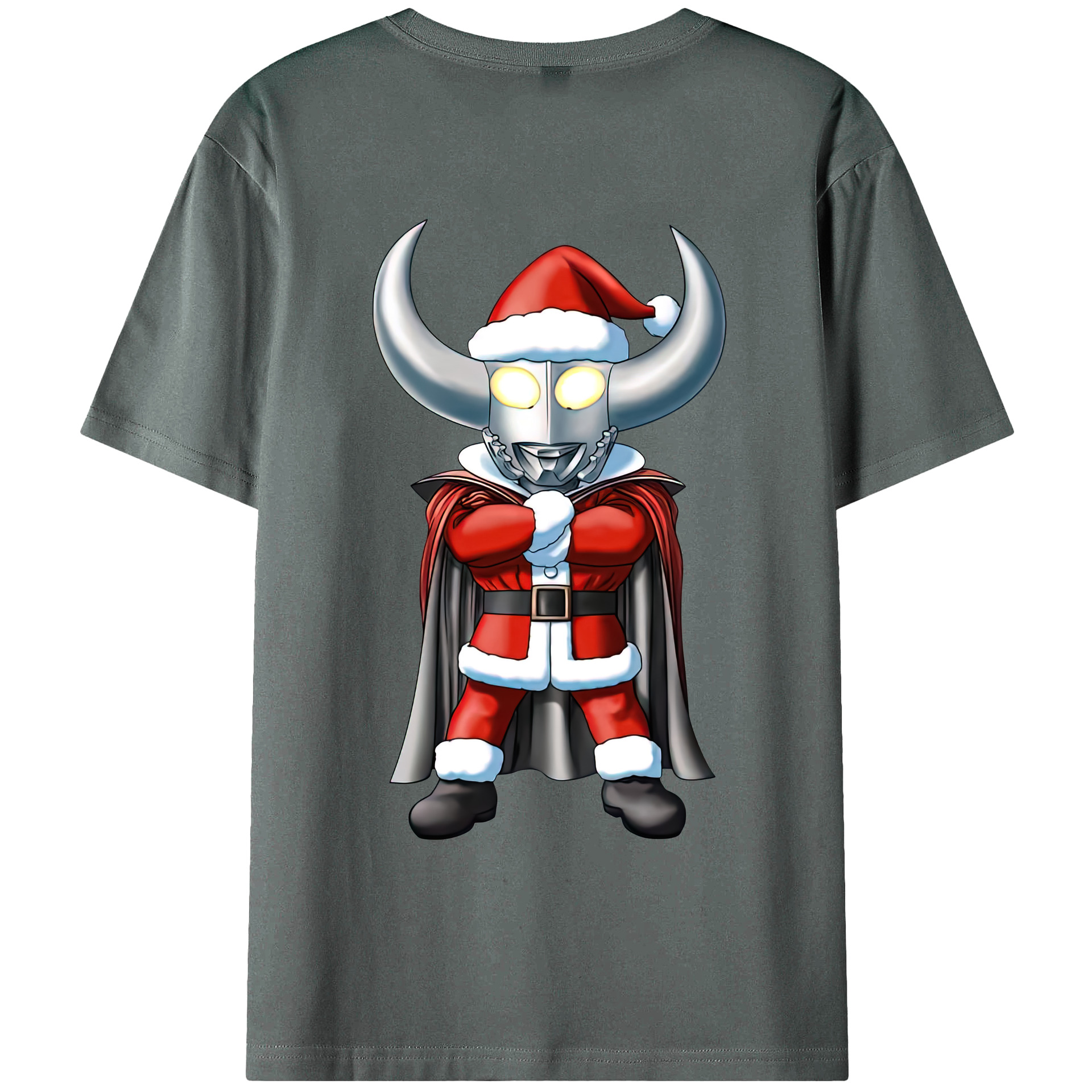 （画像用） ウルトラマン Ultraman 綿100％ メンズ半袖Tシャツ（バックプリント） 通気性